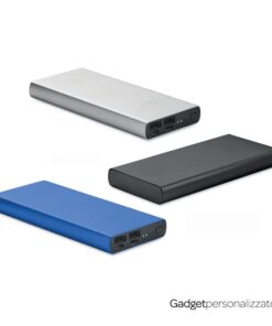 Power bank Powerflat 8C 10000 mAh in alluminio