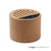 Speaker wireless 5.3 Round+ in ABS con finitura in sughero e bambù