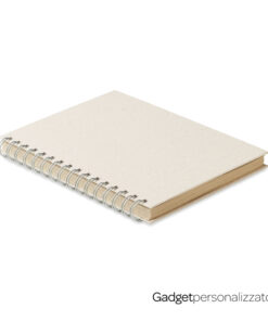 Notes A5 wire-o Grass Book in carta erba con cover rigida. Made in EU.