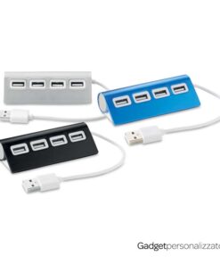 Hub 4 porte moltiplicatore USB Aluhub