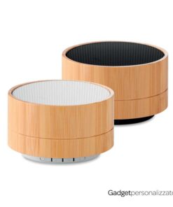 Speaker wireless 4.2 Sound con finitura in bambù