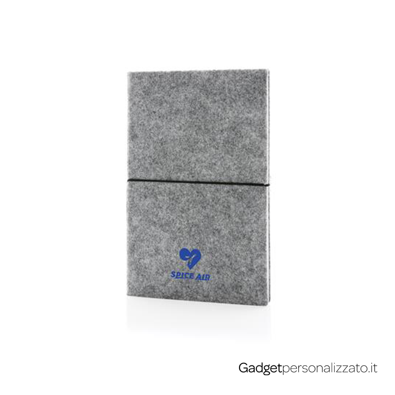 Taccuino eco A5 - feltro riciclato - immagine 2