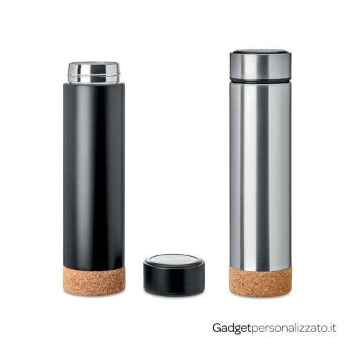 Bottiglia termica Pole Cork in acciaio inox 450ml