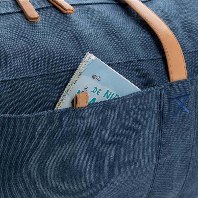 Borsa viaggio weekend in canvas - immagine 6