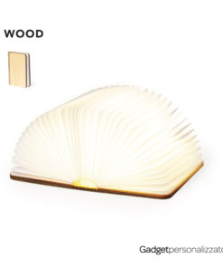 Lampada Libro in legno