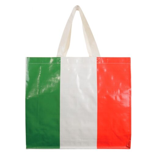 Shopper Italia in PP laminato con soffietto