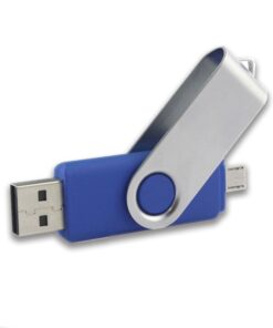 Chiave USB OTG in plastica soft touch e cap rotante