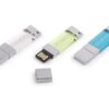 Chiave USB in metallo con inserto in plexiglass