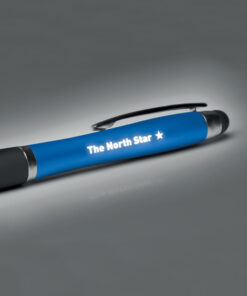 Penna a sfera Riolight con touch screen... il logo si illumina