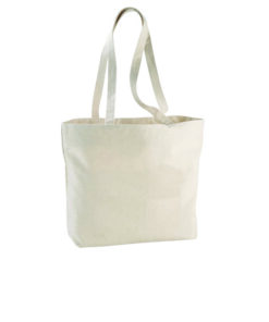 Shopper Ningbo con zip in cotone pesante