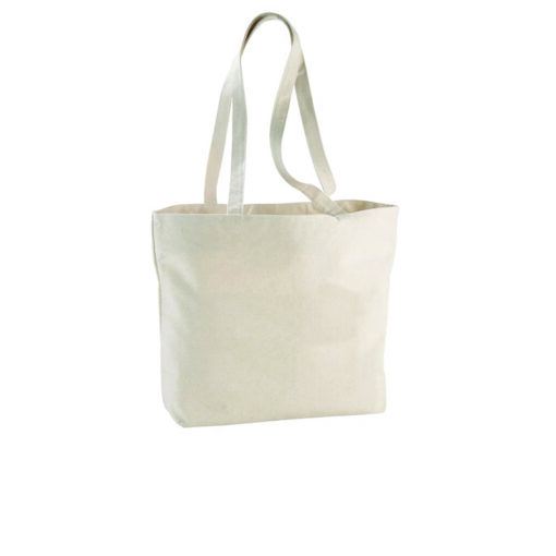 Shopper Ningbo con zip in cotone pesante