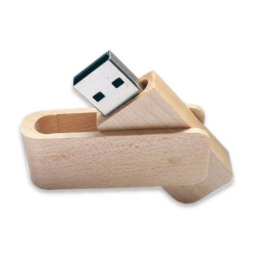 Chiave USB Legno con capsula rotante