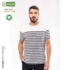 T-shirt uomo stile marinaro 100% cotone biologico