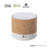 Speaker Bluetooth Nerel con finitura in sughero e fibra di grano