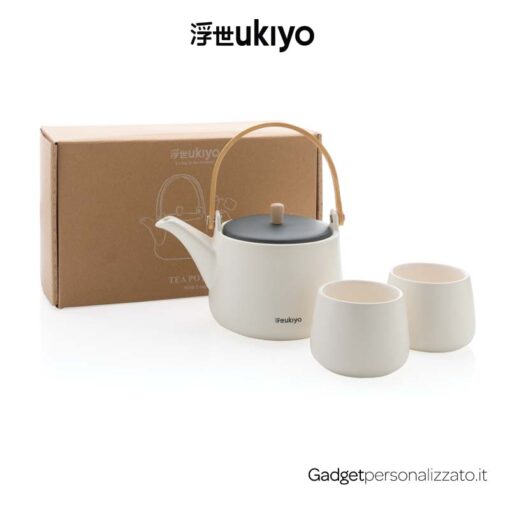 Set teiera con tazze Ukiyo in ceramica