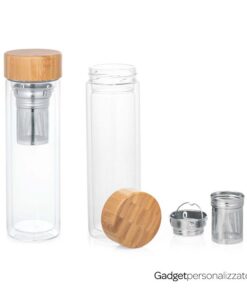 Bottiglia Makarova in vetro borosilicato con infusore - 490 ml