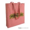 Shopper in cotone riciclato effetto melange con soffietto