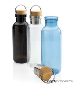 Bottiglia rPET GRS con manico e tappo in bambù FSC 680ml