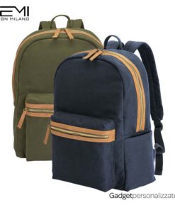 Zaino in canvas riciclato con compartimento imbottittito porta PC - DeMi Design Milano