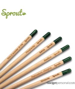 Matita Sprout in legno sostenibile piantabile dopo l'utilizzo