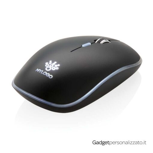 Mouse wireless con logo retroilluminato