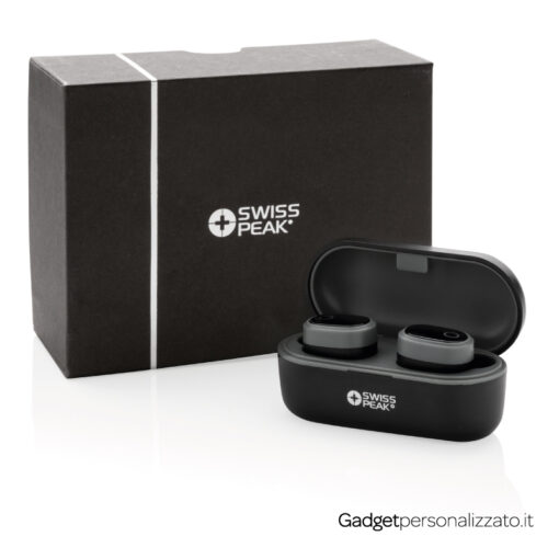Auricolari Wireless in ABS con Custodia di Ricarica
