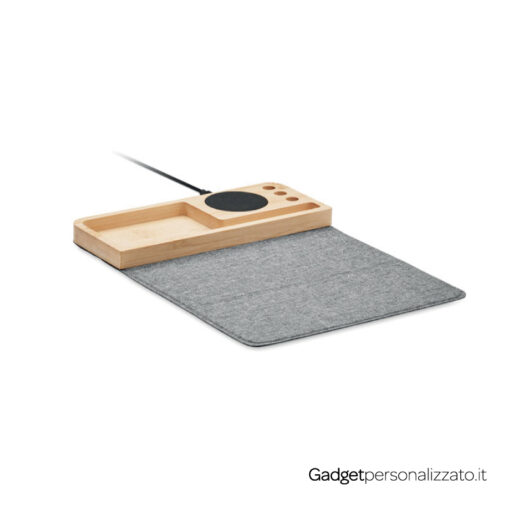 Caricatore Wireless e Organizer in Bambù – PANDU - immagine 3
